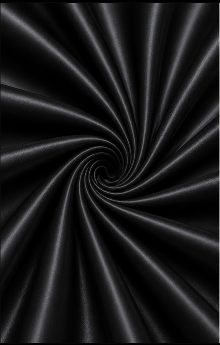 Jet Black Mulberry Satin